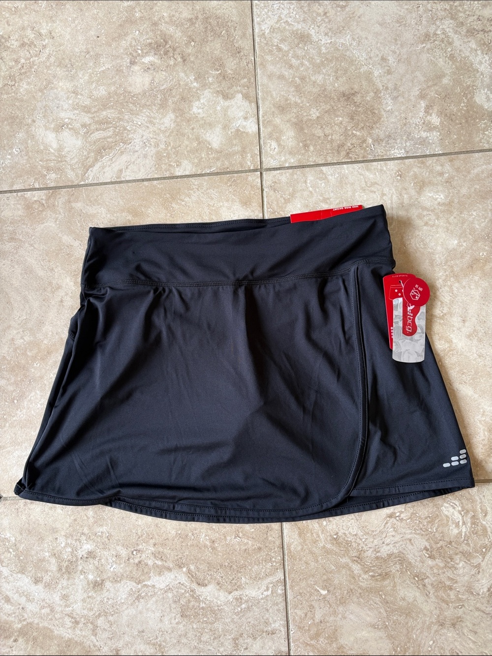 BCG. Black Athletic Skort with Built-In Shorts